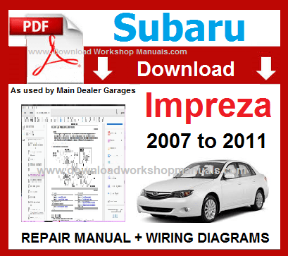 Subaru Impreza Workshop Service Repair Manual